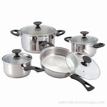 Hot sell Stainless Steel 8pcs Cookware Set